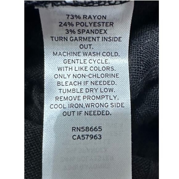 BP Lounge Robe Adjustable Self-Tie Belt Long Sleeves Ribbed Fabric Black L NWT - Picture 9 of 9